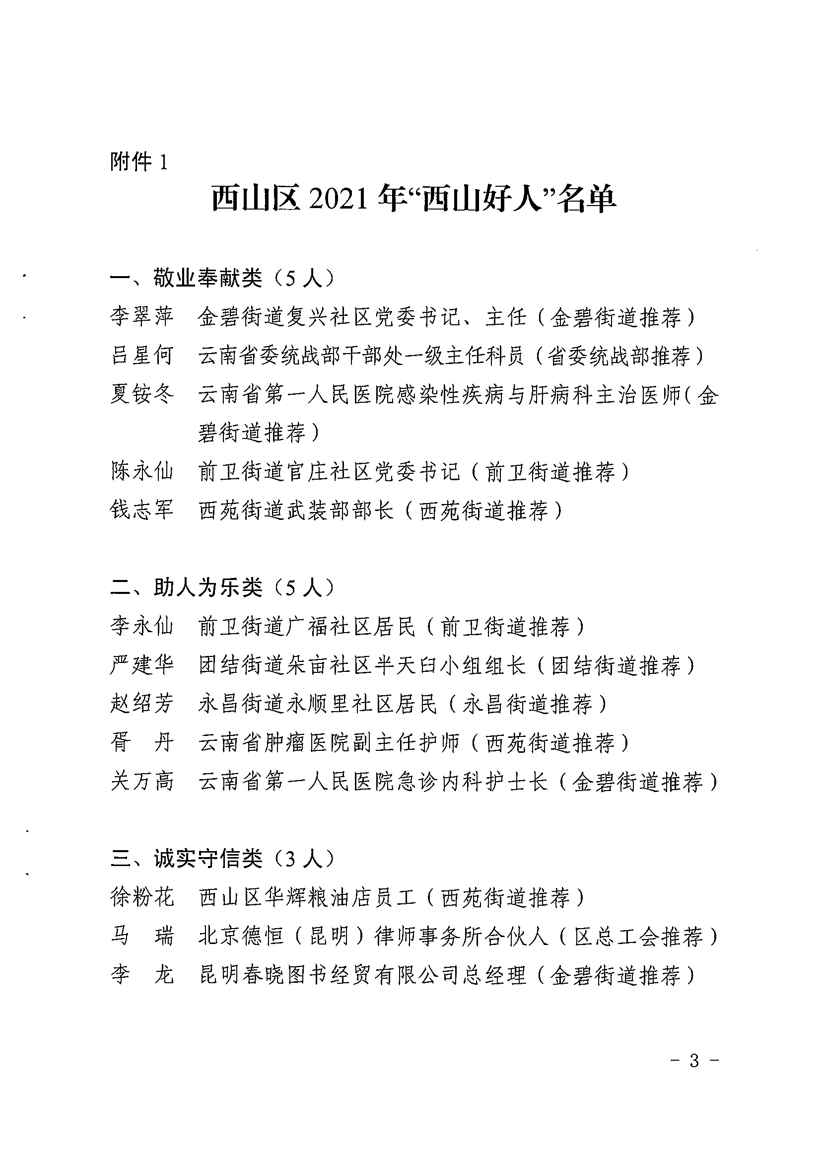 西文明委〔2021〕8号 关于授予李翠萍等19名同志2021年“西山好人”荣誉称号的通报_页面_03